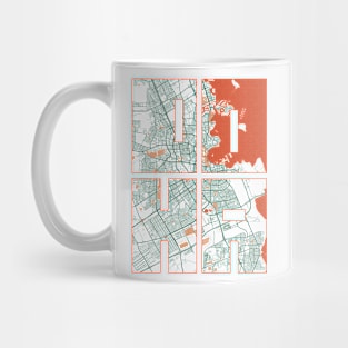 Doha, Qatar City Map Typography - Bohemian Mug